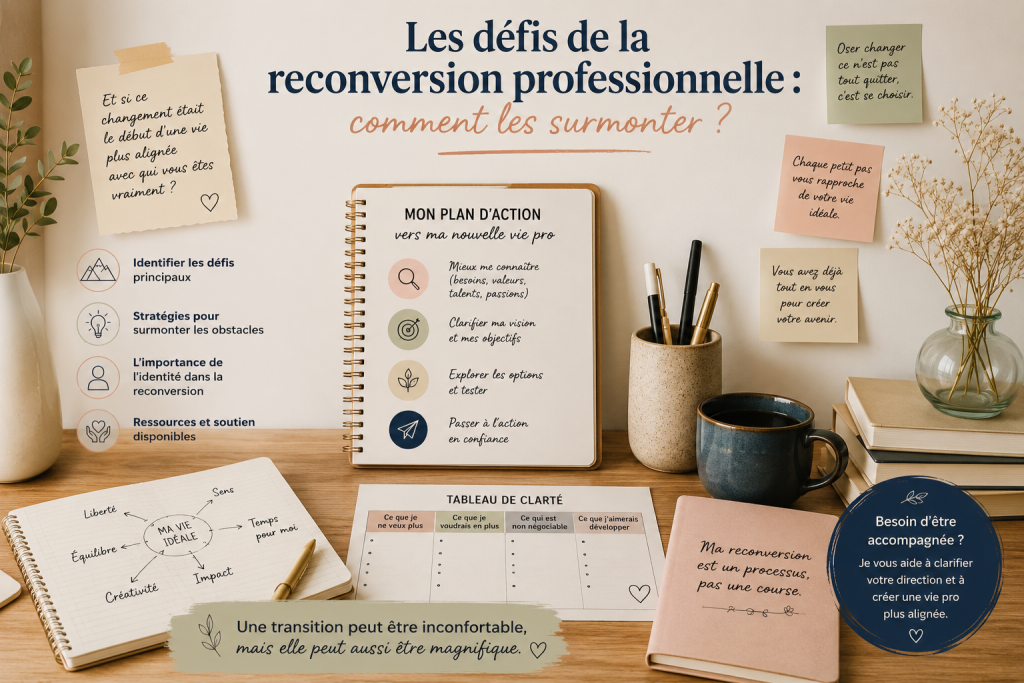 Les défis de la reconversion professionnelle et comment retrouver une direction plus alignée